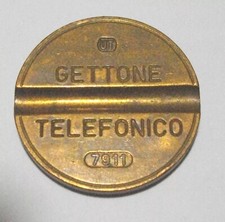 Gettone telefonico sip 7911 - telefonico, ut