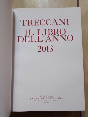 Treccani libro dell anno - -,