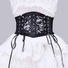 Women's Wide Belt Elastic Punk