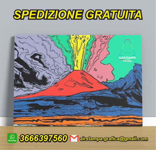 Quadro andy warhol - quadro, vesuvio