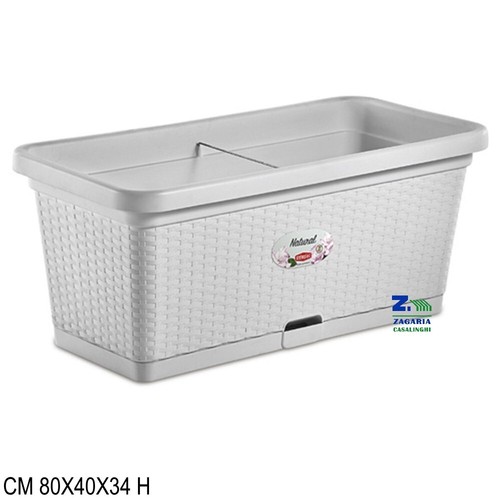 Fioriera vaso rettangolare - fioriera,