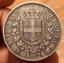 Moneta 2 Lire 1863 Napoli