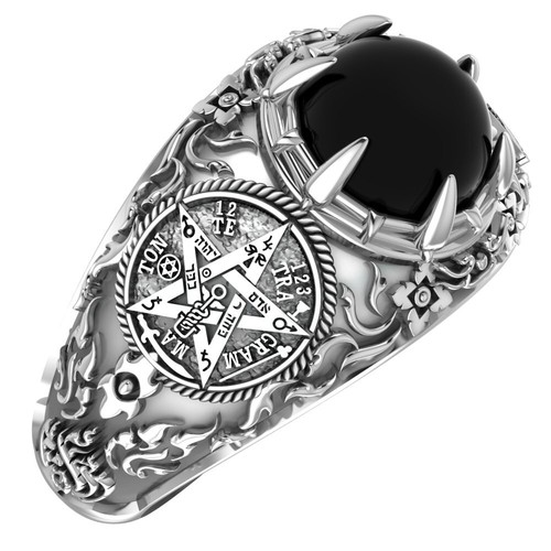 Anello stella pentagramma