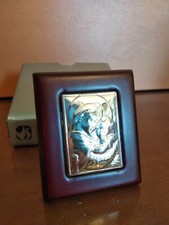 MADONNINA IN ARGENTO SU LEGNO