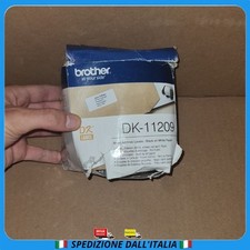 Brother DK 11209 Etichette per Stampante Usato Bianco Carta 800 Adesive Carta da