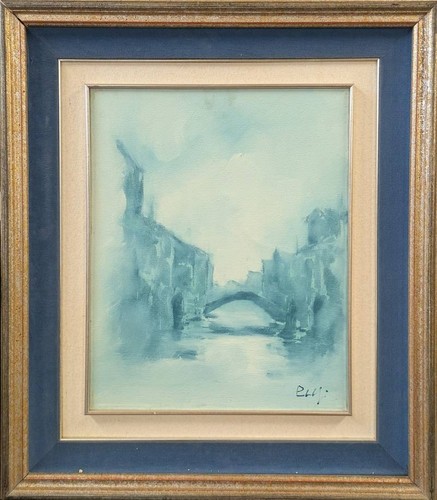 Paesaggio veneziano dipinto a - veneziano,,