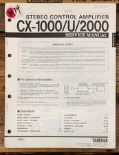 Yamaha CX-1000 -1000U CX-2000
