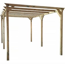 PERGOLA PERGOLATO STRUTTURA GAZEBO IN LEGNO TETTOIA GIARDINO ESTERNO 3x6 MT 547