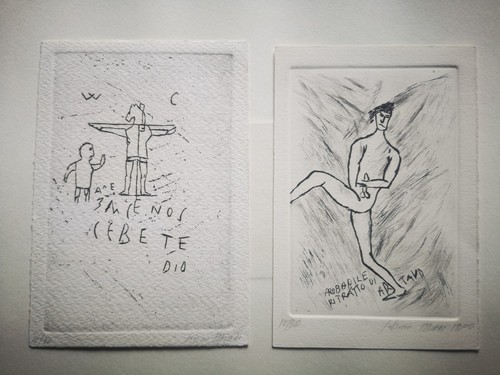 Incisione erotica religiosa - erotica, e
