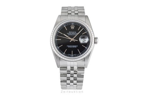 Rolex datejust black dial - rolex,