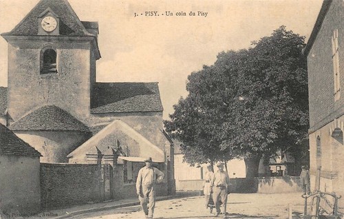 Pisy place l église - pisy-, l'église