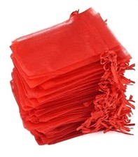 50 Sacchetti rossi organza cm