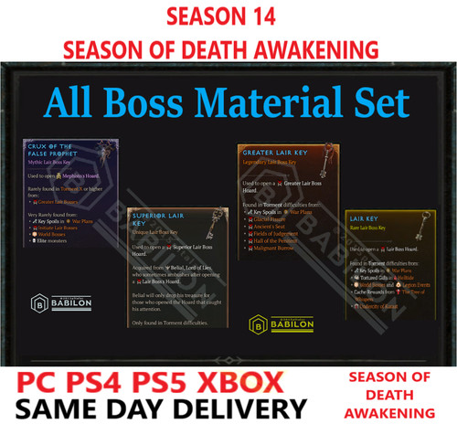 Season diablo all boss - season, 14