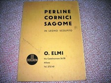 DOLLKEN O. ELMI MILANO PERLINE, CORNICI, SAGOME IN LEGNO SCOLPITO CATALOGO 1965