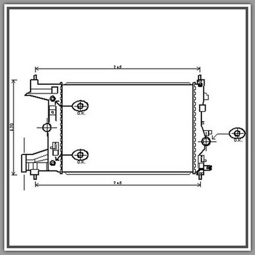 Radiatore opel astra anno - radiatore,