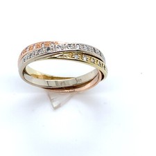 Anello IN 585 Oro Bianco/Oro