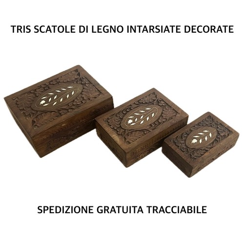 Tris set tre scatole tipo - scatole,