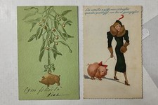 PIG MAIALE-LOTTO 2 CARTOLINE-C61-190