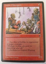 FALLEN EMPIRE 1994 - NM - GOBLIN CHIRURGEON - SUMMON - MAGIC THE GATHERING MTG 