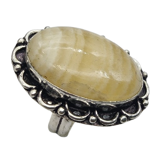 Anello placcato argento pietra