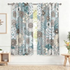 42 x 63 Inch Blue Floral