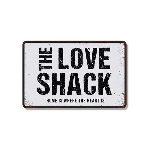 Insegna love shack buone - shack,