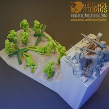 Diorama D-Day Omaha Beach