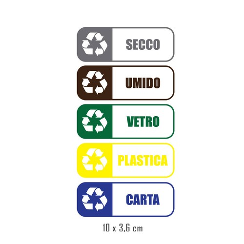 Set etichette raccolta - set, x
