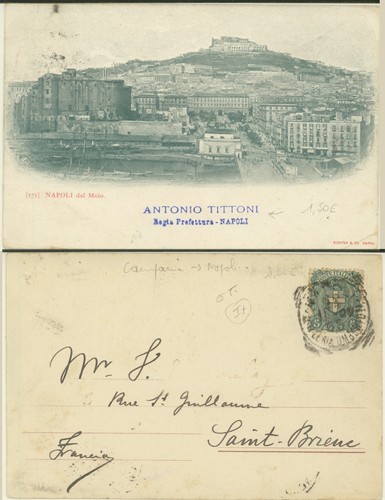 Napoli dal molo 1900 - -dal,