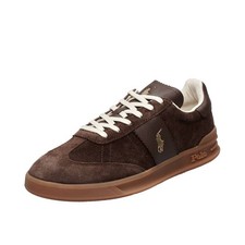 Ralph Lauren Heritage Aera - Sneakers Basse In Suede Marrone - Uomo Scarpe