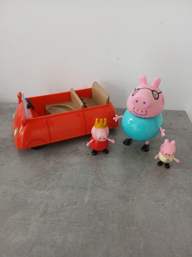 Peppa pig auto rossa con - peppa, 3