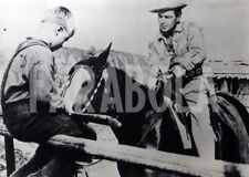 Foto Vintage Western Alan Ladd e Brandon De Wilde film Shane stampa 21x27 cm