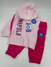 TUTA COMPLETO DUE PEZZI FULL ZIP CON CAPPUCCIO CINIGLIA NEONATA ZERO&CO. SSC NAP
