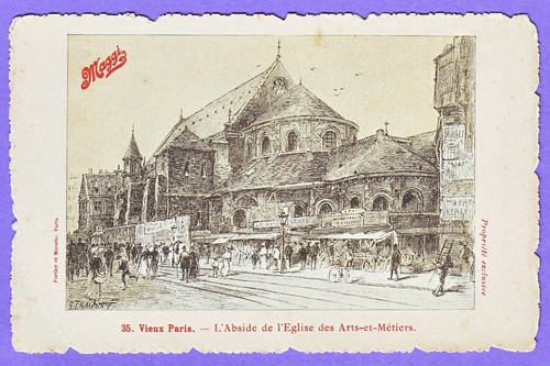Cartolina pubblicitaria maggi - cartolina,