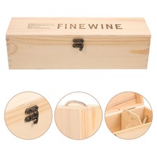 Scatola vino in legno di pino