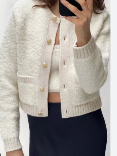 Zara bouclé knit - zara,