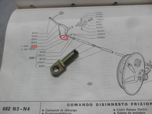 Perno pedale frizione - perno, 682