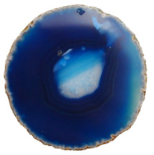 AGATA BLU FETTA DI GEODE