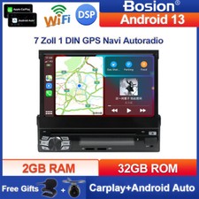 Autoradio 7 pollici Android 14 1 DIN GPS NAVI DVD DAB+ Bluetooth USB WiFi 2+32GB