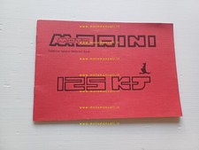Moto Morini 125 KJ anni 80 manuale uso manutenzione libretto originale
