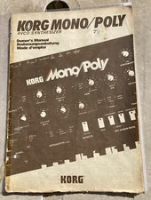 Korg Mono/Poly Owner’s Manual EN/FR/DE Original