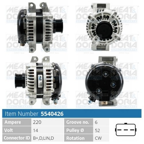 239 alternatore per lancia - cv,