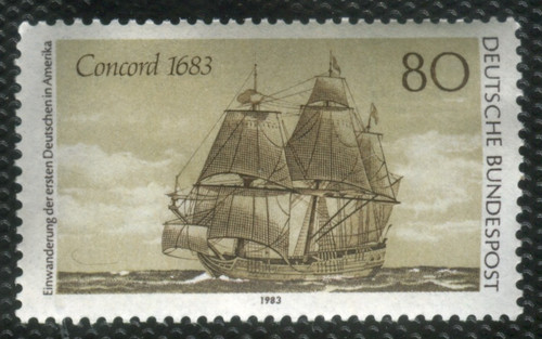 1983 germania 80pf concord - germania,