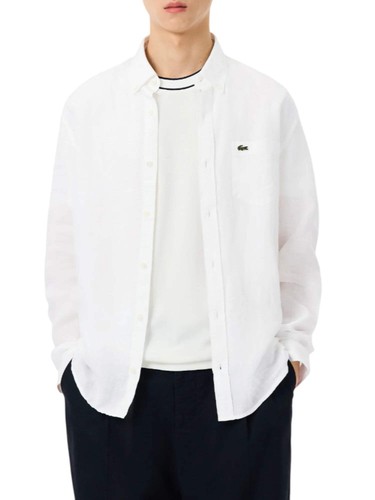 Lacoste camicia lino - lacoste, in