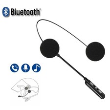 CUFFIE AURICOLARI CASCO BLUETOOTH IMPERMEABILE PER MOTO HEADSET INTERFONO MP3