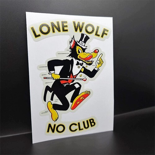 Lone wolf decalcomania no - -,