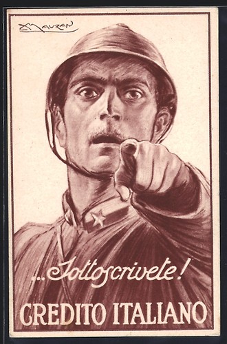 Cartolina artista mauzan - d'artista,