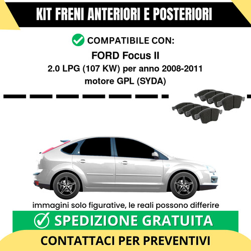 Pastiglie freno ant - ant, +