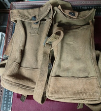 GIBERNE PORTA CARICATORI CINTA CANAPA INGLESE WW2 ESERCITO ITALIANO RARITÀ