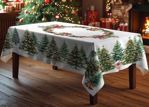 Tovaglia natale puro cotone - tovaglia,